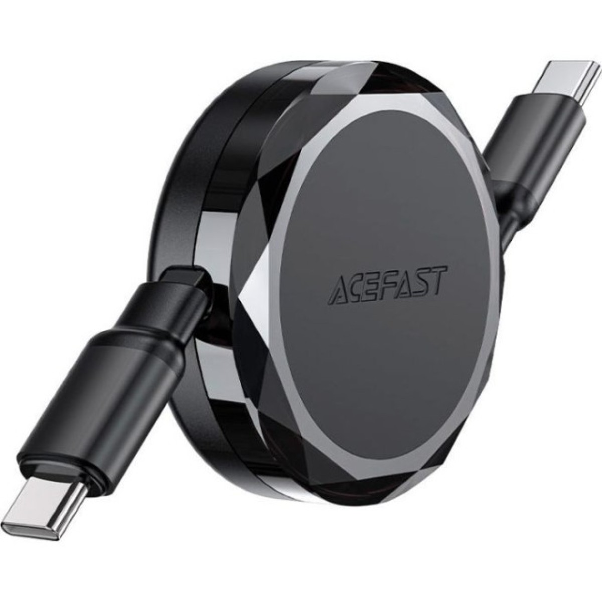 Дата кабель USB-C to USB-C 0.8m 60W dual retraction C13-03 Black Acefast (6974316280132) 98_98.jpg - фото 2