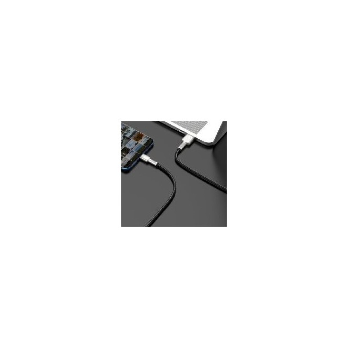 Дата кабель USB 3.1 AM to Type-C 0.25m CAKF 6.0A 66W Cafule Series Metal Data Cable Black Baseus (CAKF000001) 98_98.jpg - фото 4