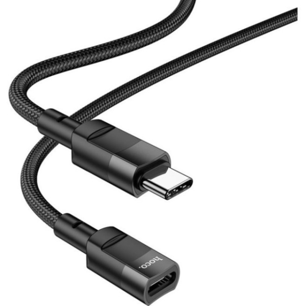 Дата кабель USB-C M to USB-C F extension 1.2m U107 black HOCO (6931474789990) 98_98.jpg - фото 2