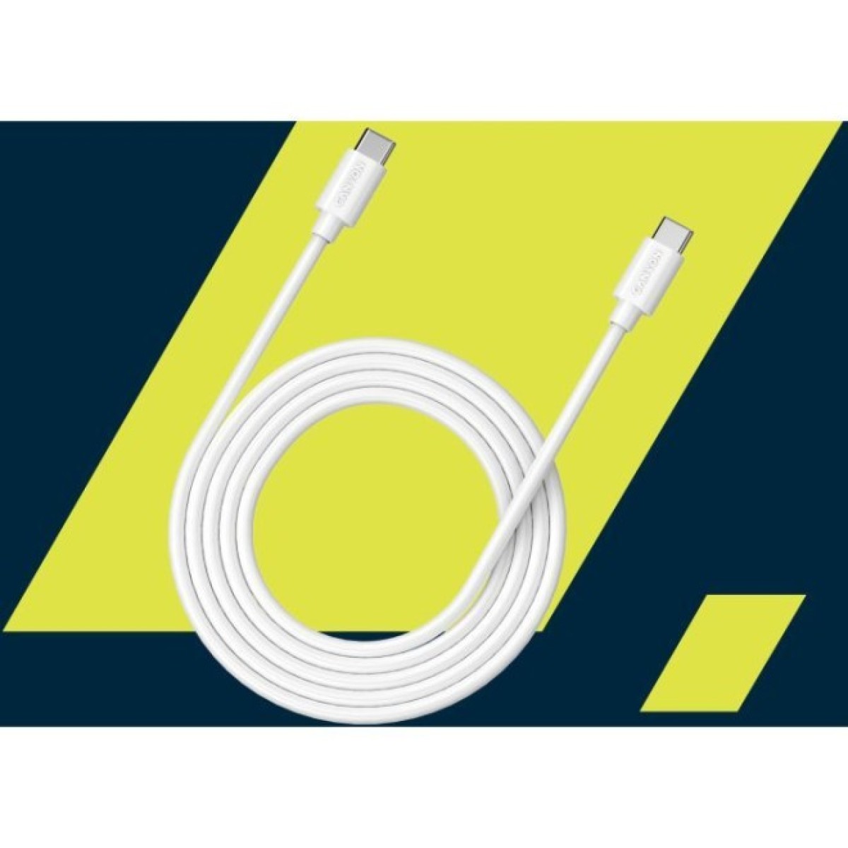 Дата кабель USB-C to USB-C 2.0m 100W 20V/ 5A white Canyon (CNS-USBC12W) 98_98.jpg - фото 2