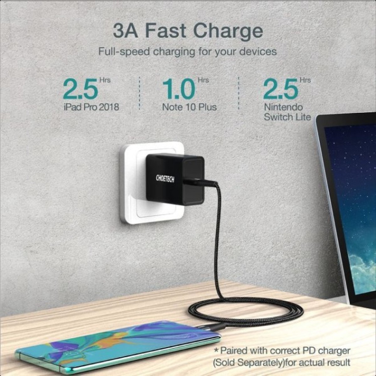 Дата кабель USB-C to USB-C 1.2m USB4.Gen 3 40 Gbps 240W Choetech (XCC-1040) 98_98.jpg - фото 3