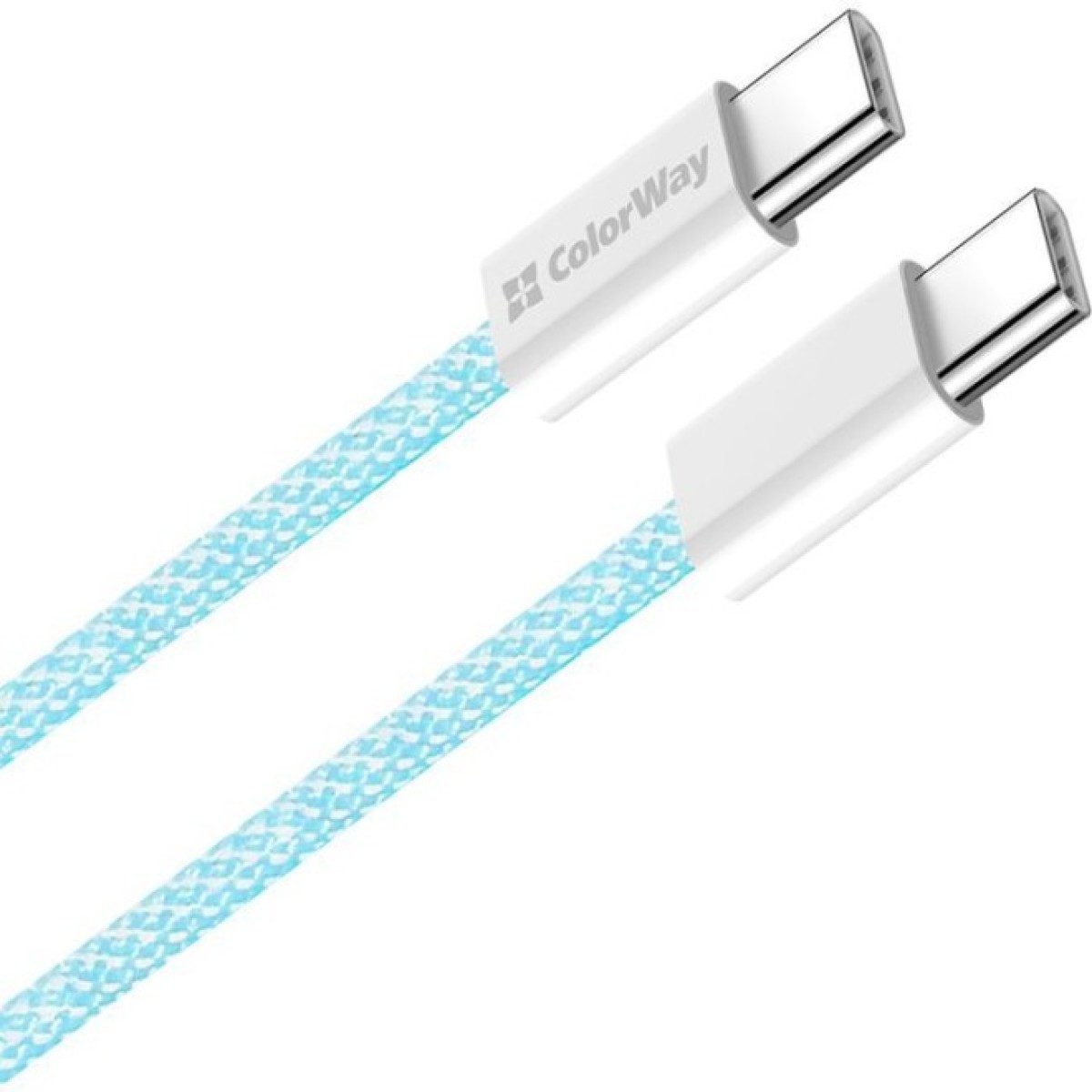 Дата кабель USB-C to USB-C 1.0m 60W 3.0А blue ColorWay (CW-CBPDCC061-BL) 98_98.jpg - фото 5