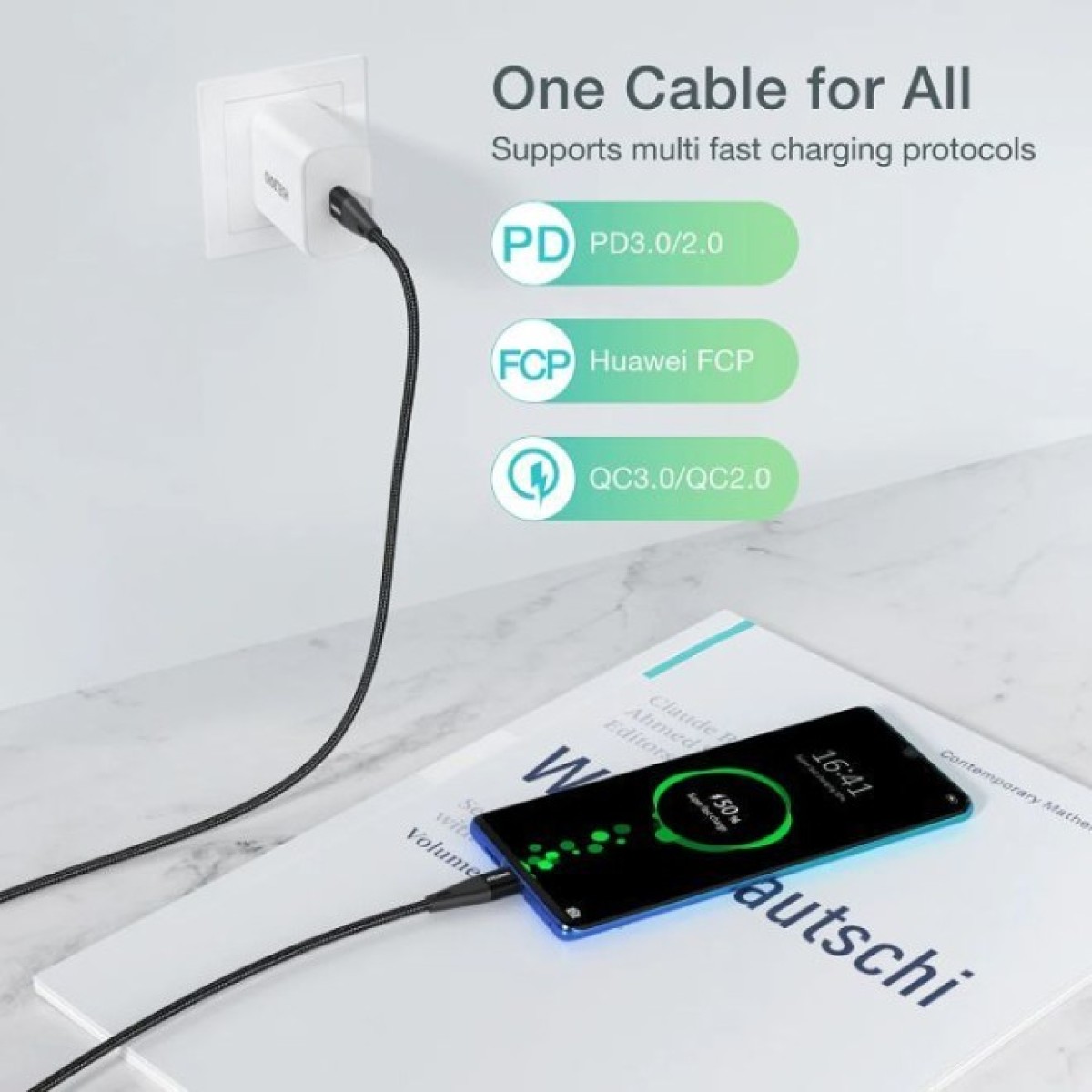 Дата кабель USB-C to USB-C 1.2m USB4.Gen 3 40 Gbps 240W Choetech (XCC-1040) 98_98.jpg - фото 4