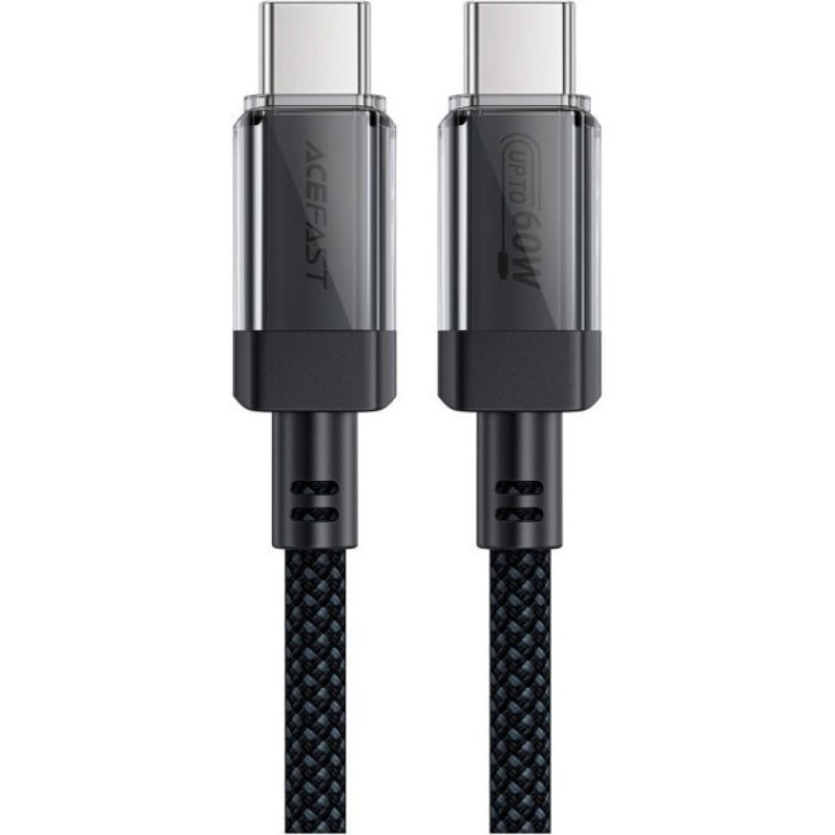Дата кабель USB-C to USB-C 1.2m 60W stainless steel C12-03 Black Acefast (6974316283317) 256_256.jpg