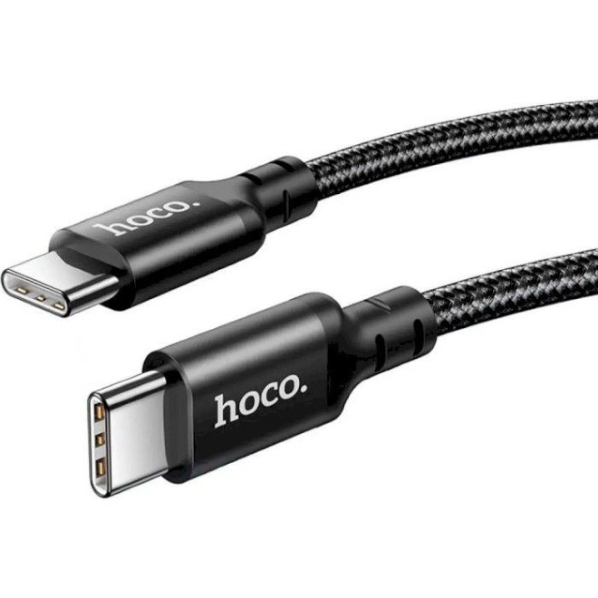 Дата кабель USB-C to USB-C 1.0m 60W nylon X14 black HOCO (6931474752215) 98_98.jpg - фото 9
