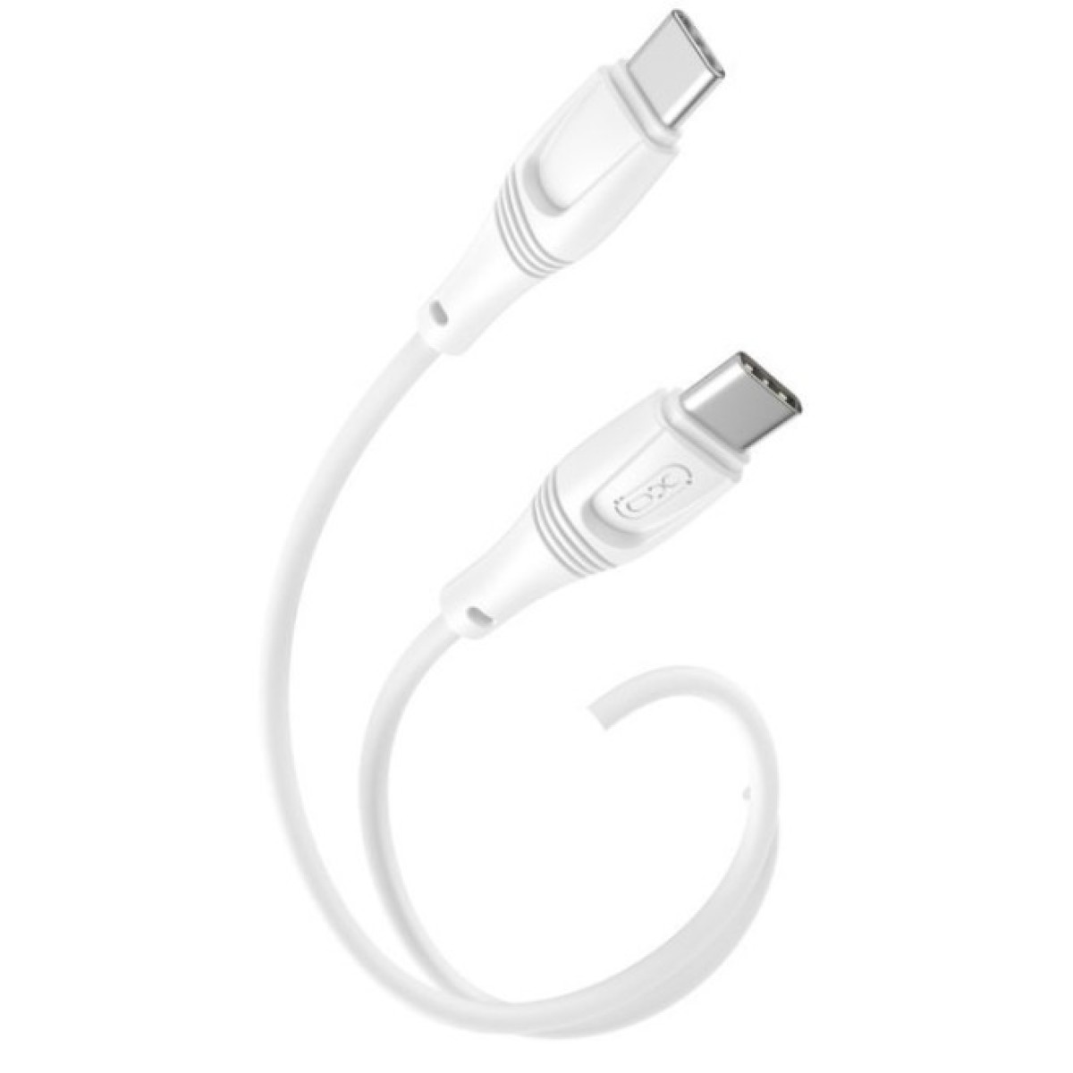 Дата кабель USB-C to USB-C 1.0m 60W High Elastic Zeus XO (NBQ239B_White) 98_98.jpg - фото 4
