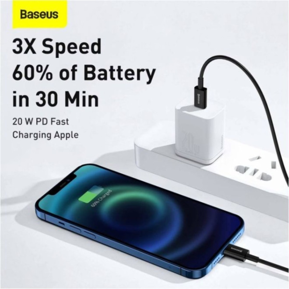 Дата кабель USB-C to Lightning 1.0m 20W Superior Series Black Baseus (CATLYS-A01) 98_98.jpg - фото 5