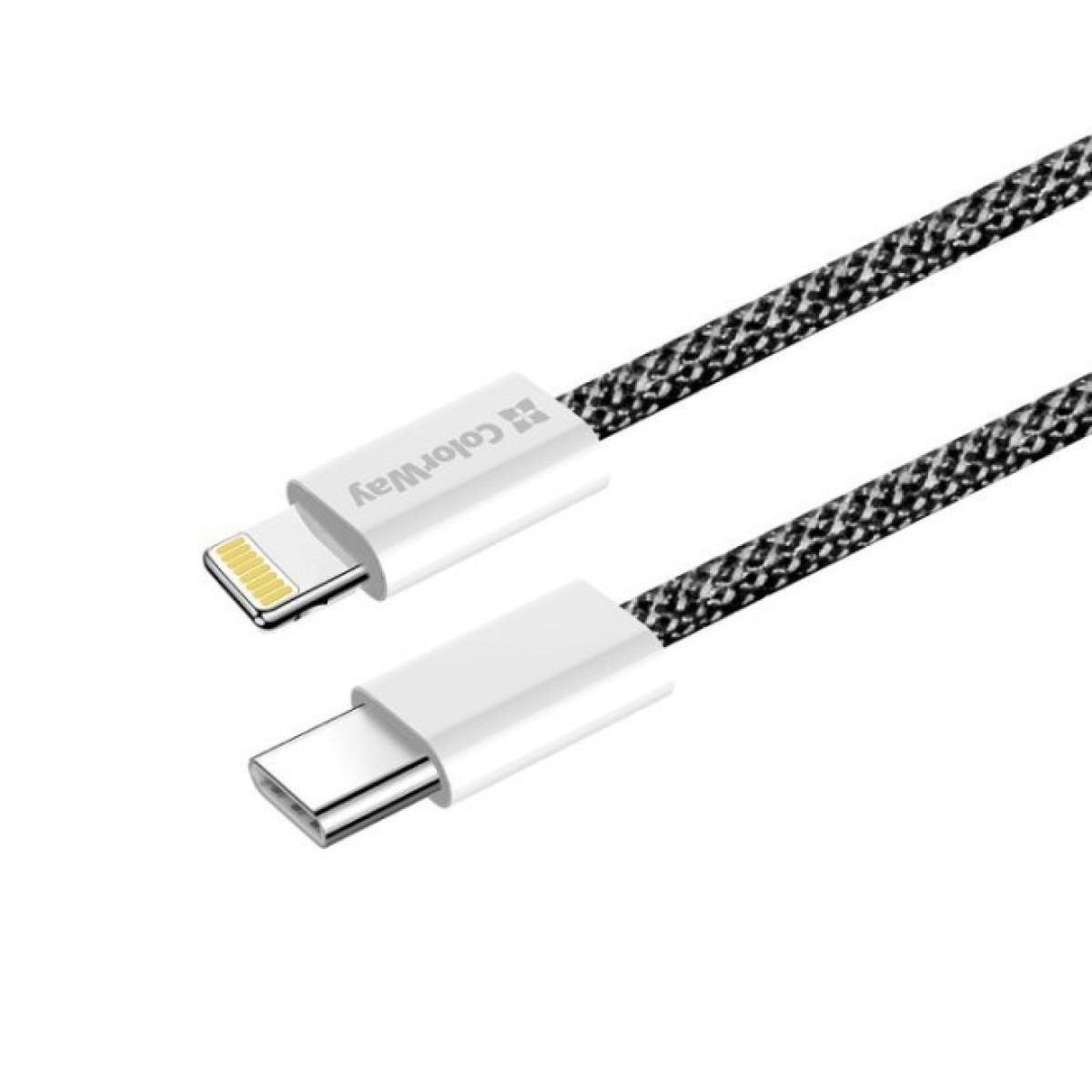 Дата кабель USB-C to Lightning 2.0m (PDF Fast Charging 27W) black ColorWay (CW-CBPDCL068-BK) 98_98.jpg - фото 4