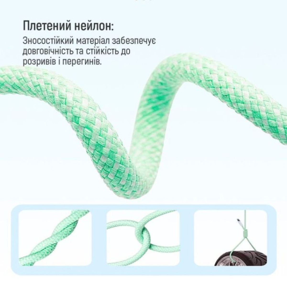 Дата кабель USB-C to Lightning 1.0m 27W green ColorWay (CW-CBPDCL061-G) 98_98.jpg - фото 12