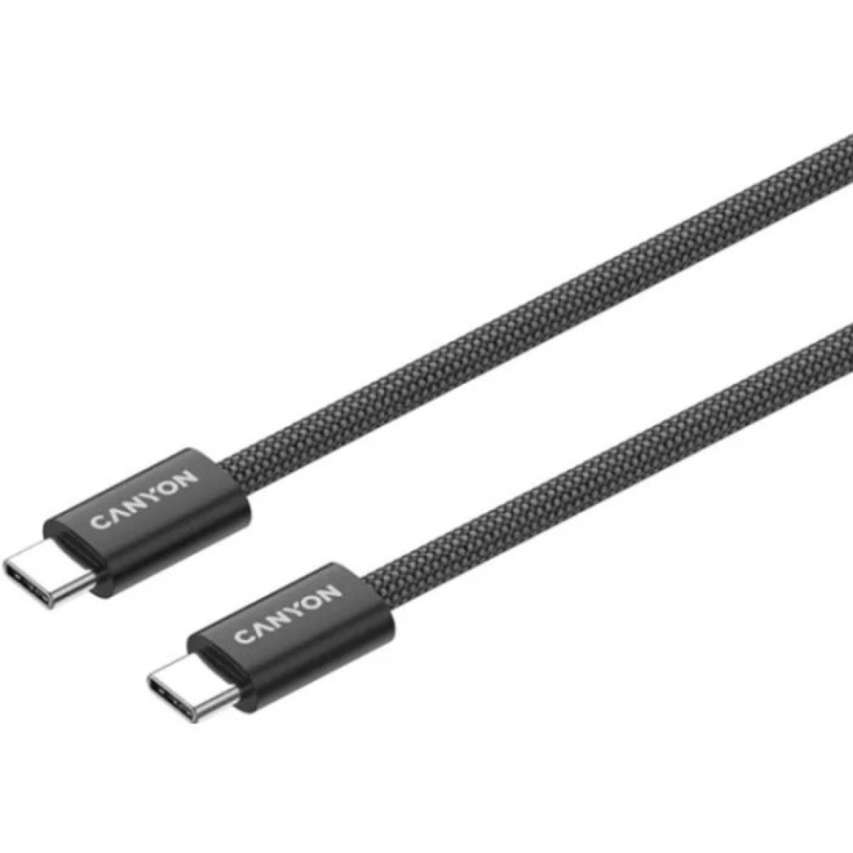 Дата кабель USB-C to USB-C 1.0m 60W Magnet Braided Black Canyon (CND-CCMG60AB15B) 98_98.jpg - фото 6