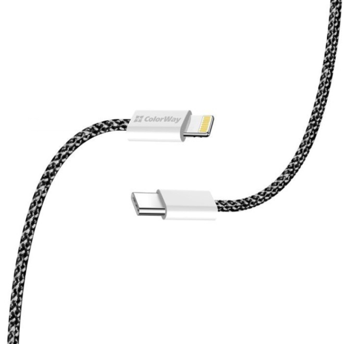 Дата кабель USB-C to Lightning 2.0m (PDF Fast Charging 27W) black ColorWay (CW-CBPDCL068-BK) 98_98.jpg - фото 6
