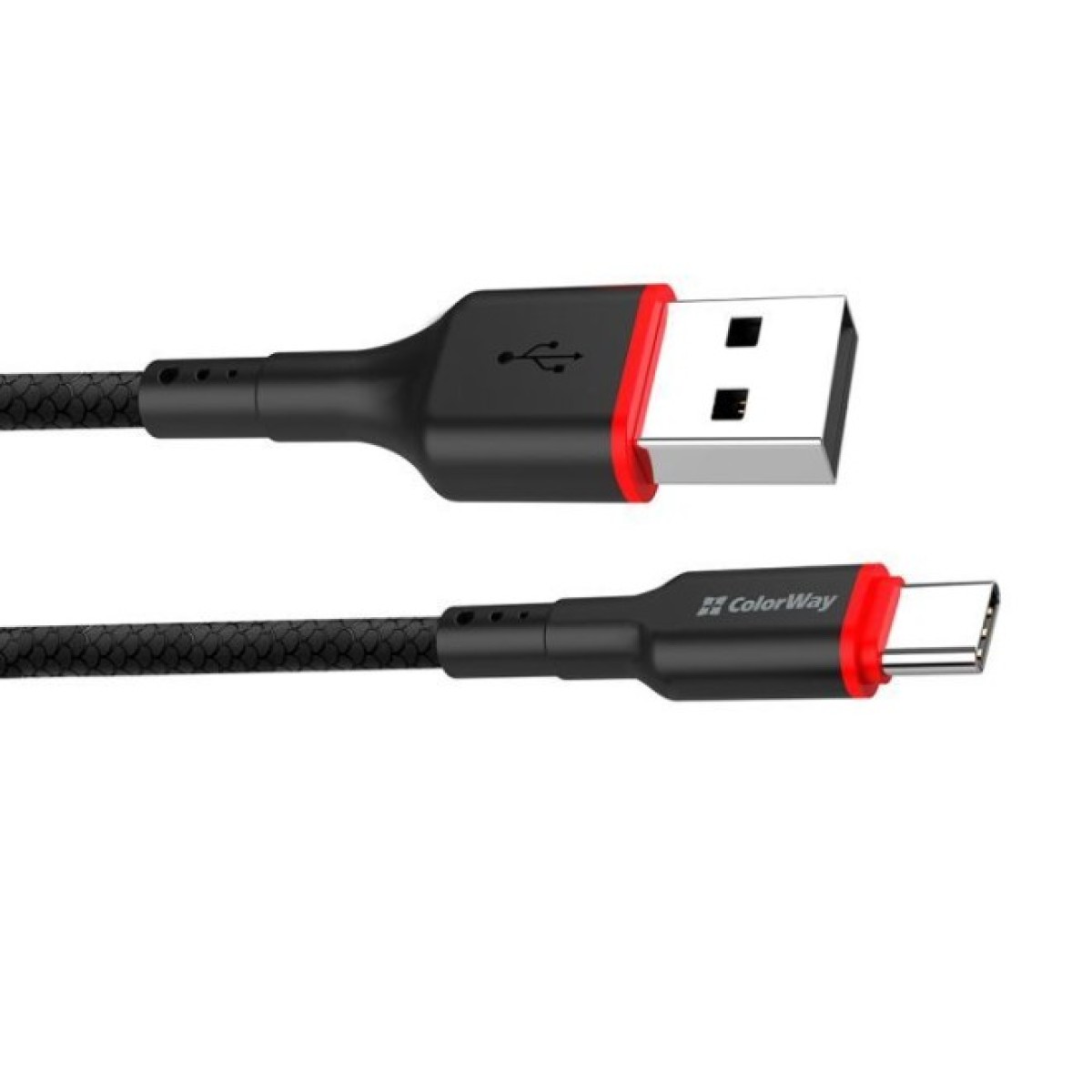 Дата кабель USB 2.0 AM to Type-C 1.0m 2.4А black ColorWay (CW-CBUC064-BK) 98_98.jpg - фото 4