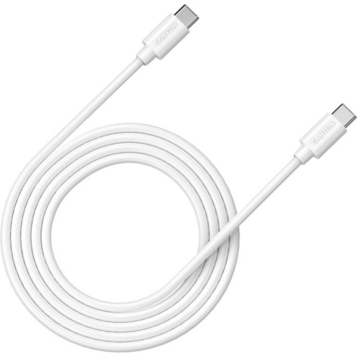 Дата кабель USB-C to USB-C 2.0m 100W 20V/ 5A white Canyon (CNS-USBC12W) 256_256.jpg