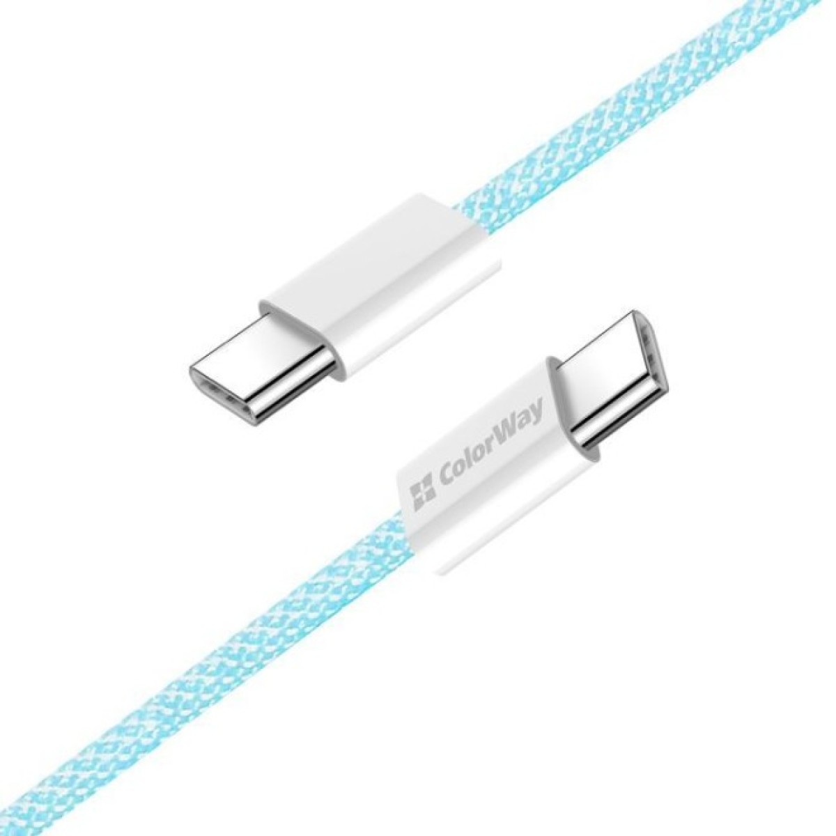 Дата кабель USB-C to USB-C 1.0m 60W 3.0А blue ColorWay (CW-CBPDCC061-BL) 98_98.jpg - фото 6