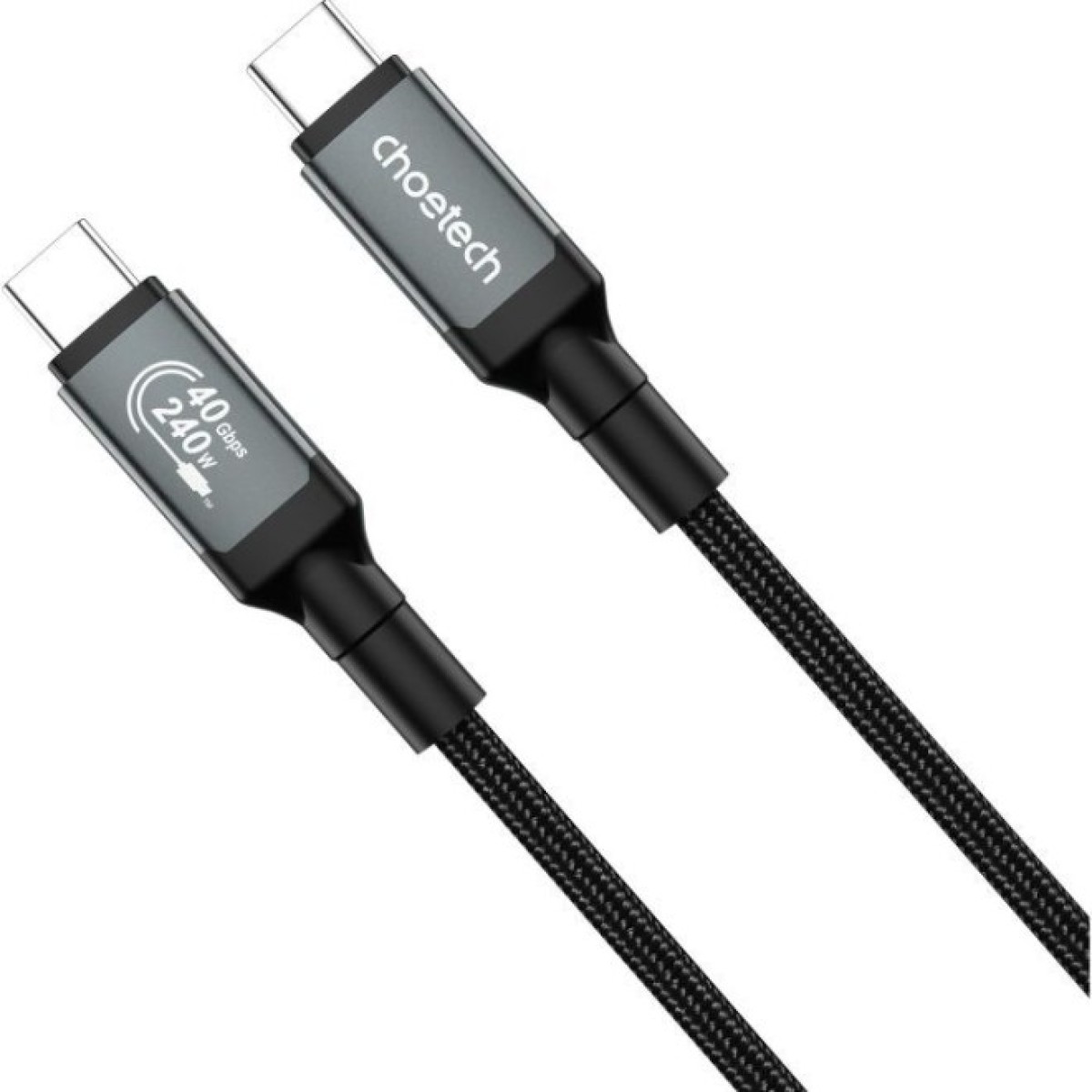 Дата кабель USB-C to USB-C 1.2m USB4.0 Gen3 240W (8K HDR) Choetech (XCC-1040-GY) 98_98.jpg - фото 7