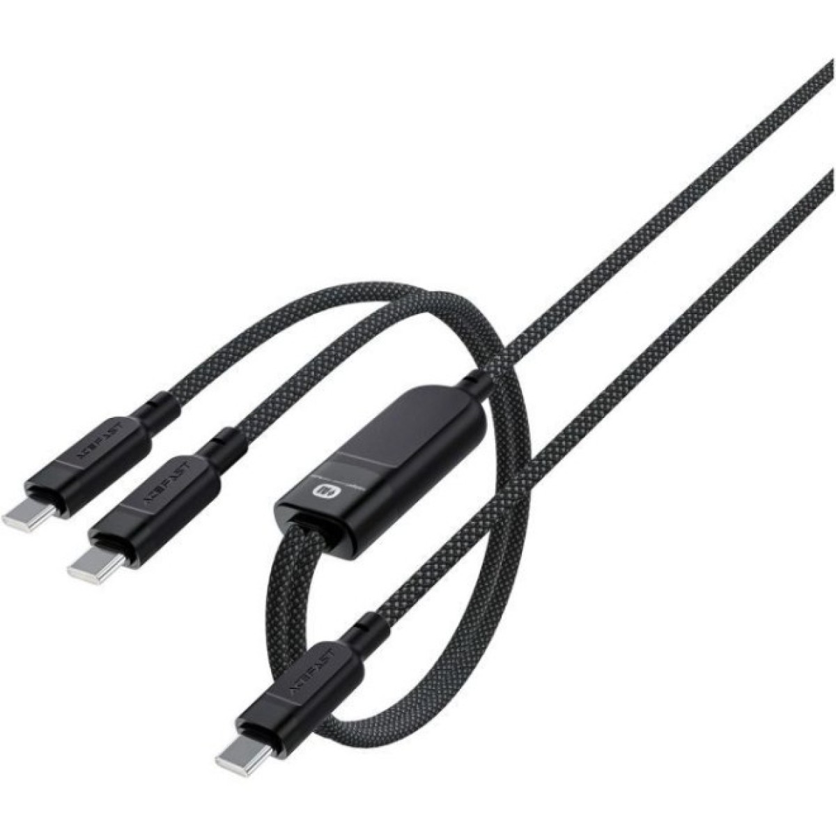 Дата кабель USB 2.0 USB-C 2in1 0.8m + sub 0.4m, 100W, C5-11 Acefast (6974316280149) 98_98.jpg - фото 2