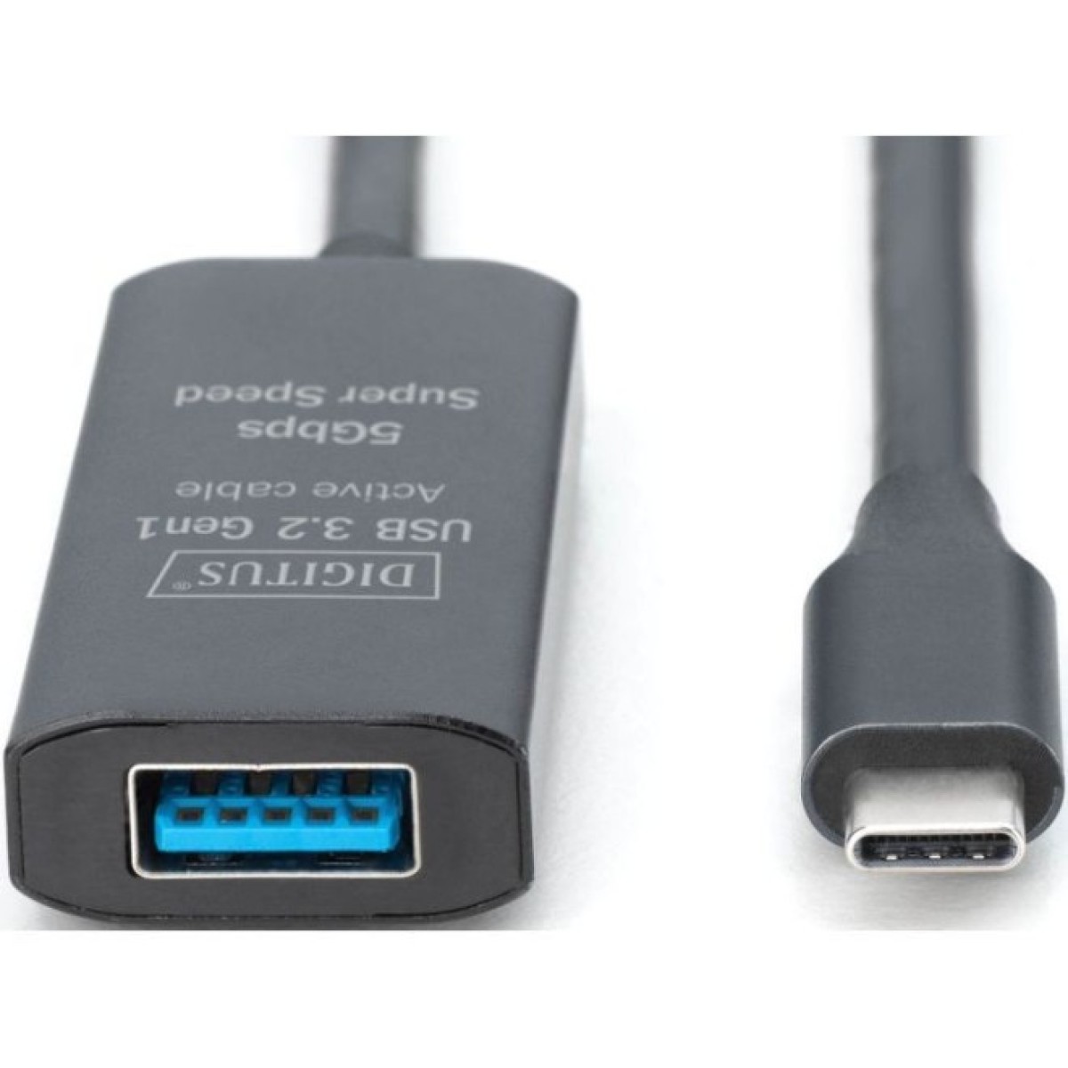 Дата кабель USB-С Male to USB-A Female 10.0m USB3.2 Gen1 Active 5G Digitus (DA-73111) 98_98.jpg - фото 3