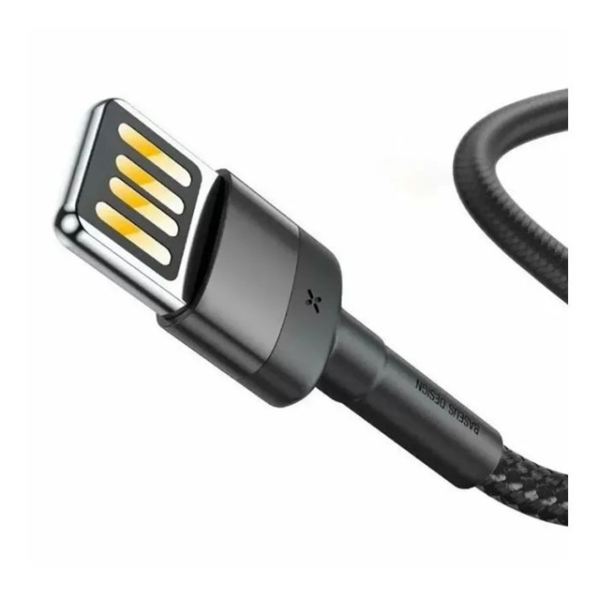 Дата кабель USB 2.0 AM to Lightning 2.0m Cafule grey+black Baseus (CALKLF-HG1) 98_98.jpg - фото 3