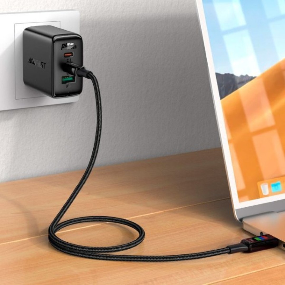 Дата кабель USB-C to USB-C 1.2m 100W with display C7-03 Acefast (6974316282778) 98_98.jpg - фото 5