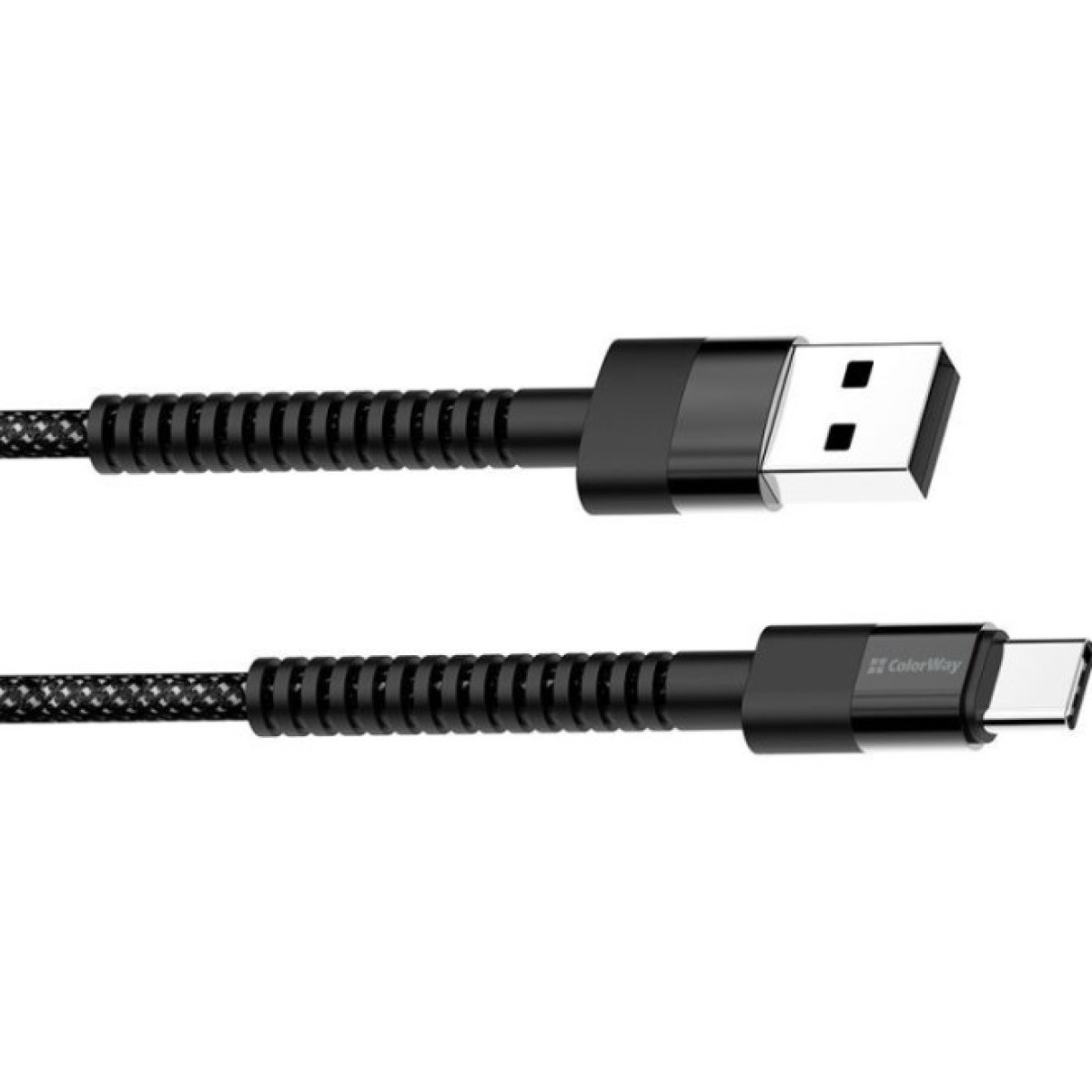 Дата кабель USB 2.0 AM to Type-C 1.0m 2.4А black ColorWay (CW-CBUC063-BK) 98_98.jpg - фото 4