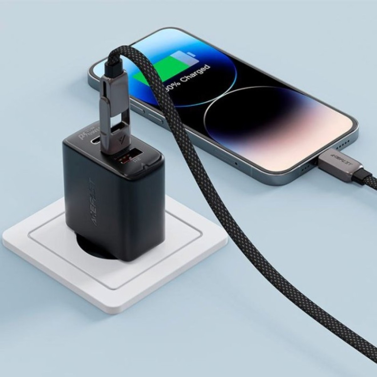 Дата кабель USB-C to USB-C/A 1.2m 3.0A zink alloy C13-04 Black Acefast (6974316282334) 98_98.jpg - фото 3