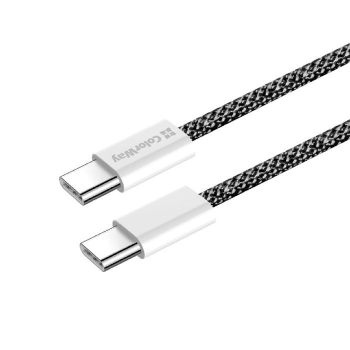Дата кабель USB-C to USB-C 2.0m (braided cotton) (PD Fast Charging 60W) 3.0А black ColorWay (CW-CBPDCC068-BK) 98_98.jpg - фото 7