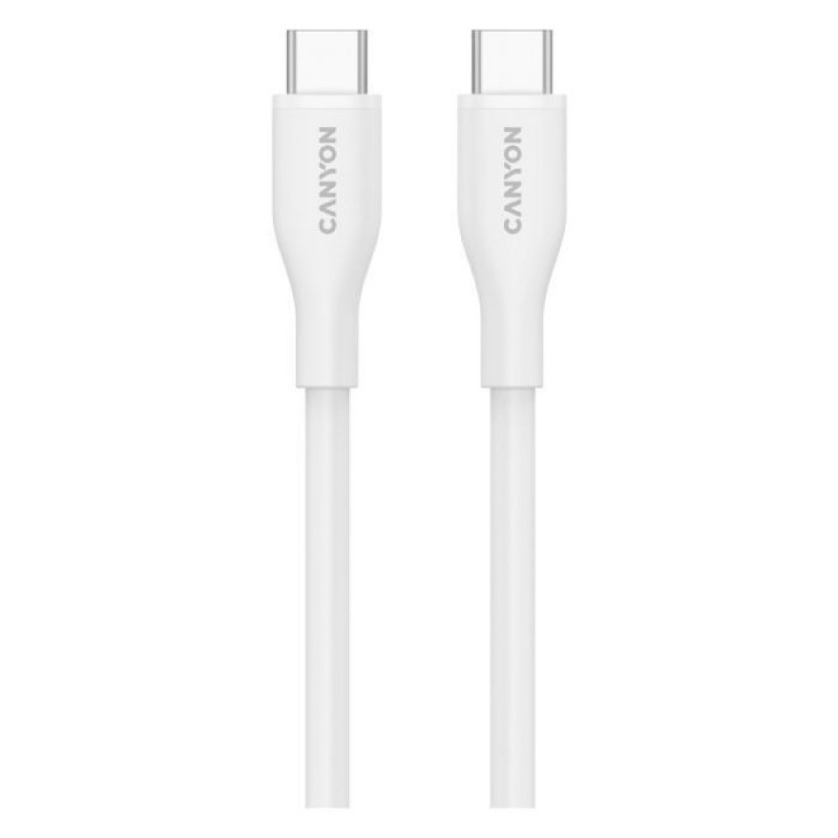Дата кабель USB-C to USB-C 1.0m CC60SC10 60W Silicon White Canyon (CNS-CC60SC10W) 98_98.jpg - фото 2