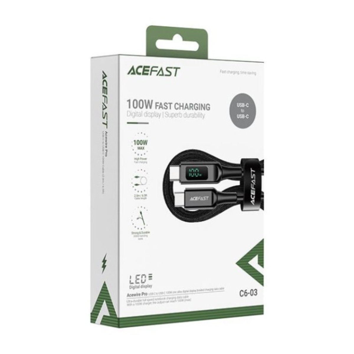 Дата кабель USB-C to USB-C 2.0m 100W with display C6-03 Acefast (6974316281054) 98_98.jpg - фото 2