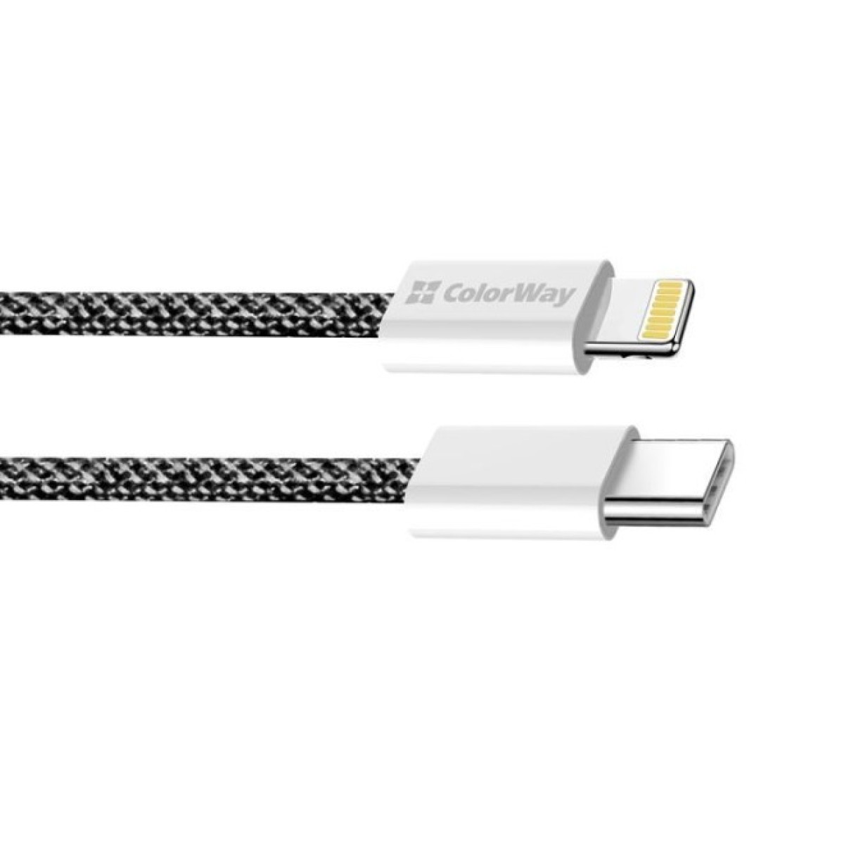 Дата кабель USB-C to Lightning 2.0m (PDF Fast Charging 27W) black ColorWay (CW-CBPDCL068-BK) 98_98.jpg - фото 7