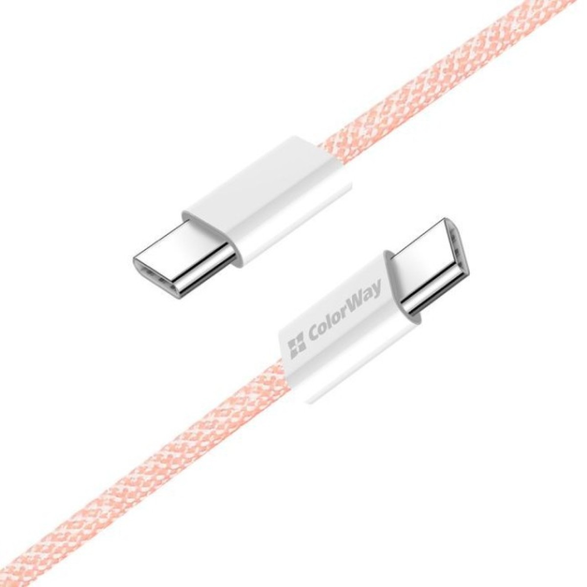 Дата кабель USB-C to USB-C 1.0m 60W 3.0А pink ColorWay (CW-CBPDCC061-P) 98_98.jpg - фото 4