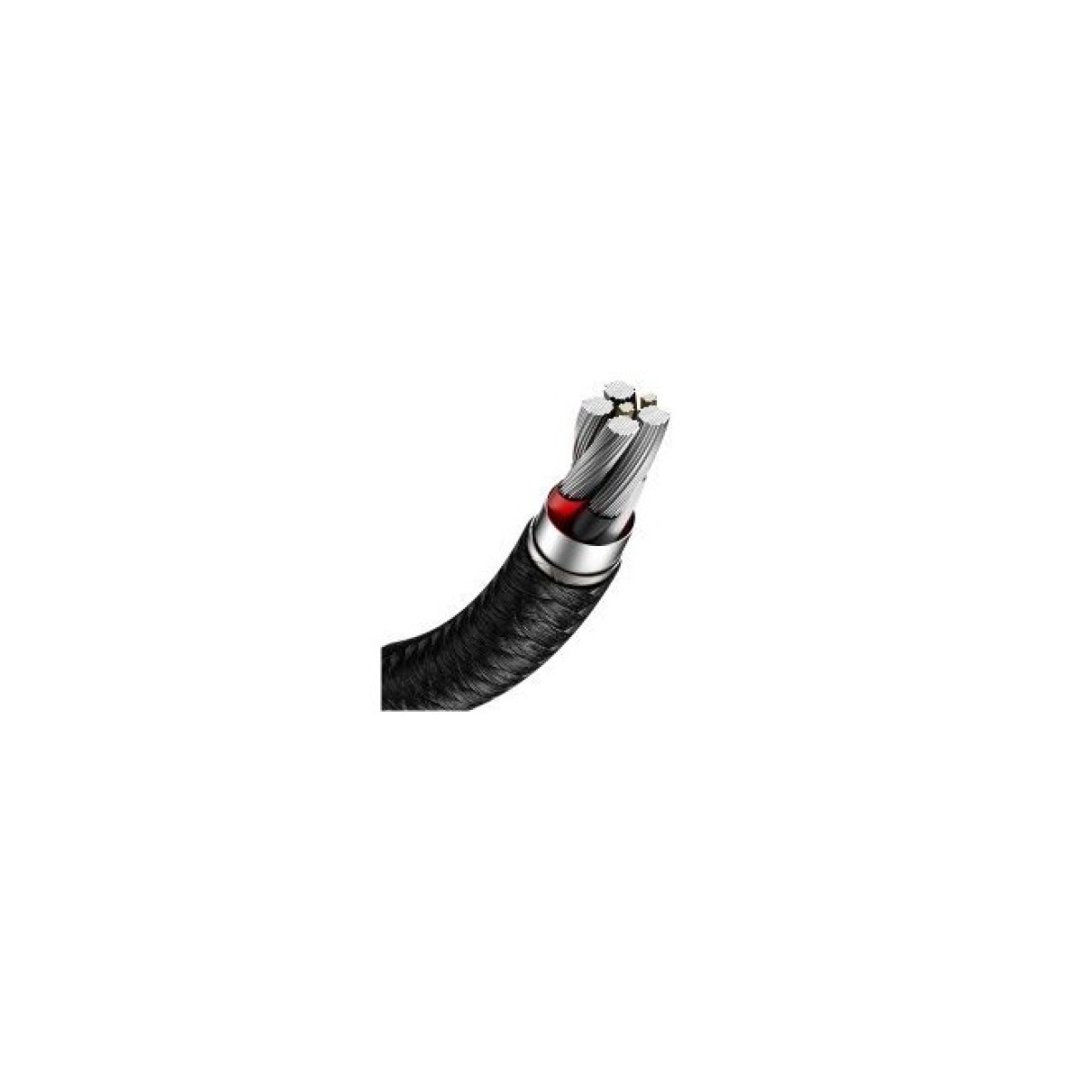 Дата кабель USB 3.1 AM to Type-C 0.25m CAKF 6.0A 66W Cafule Series Metal Data Cable Black Baseus (CAKF000001) 98_98.jpg - фото 9