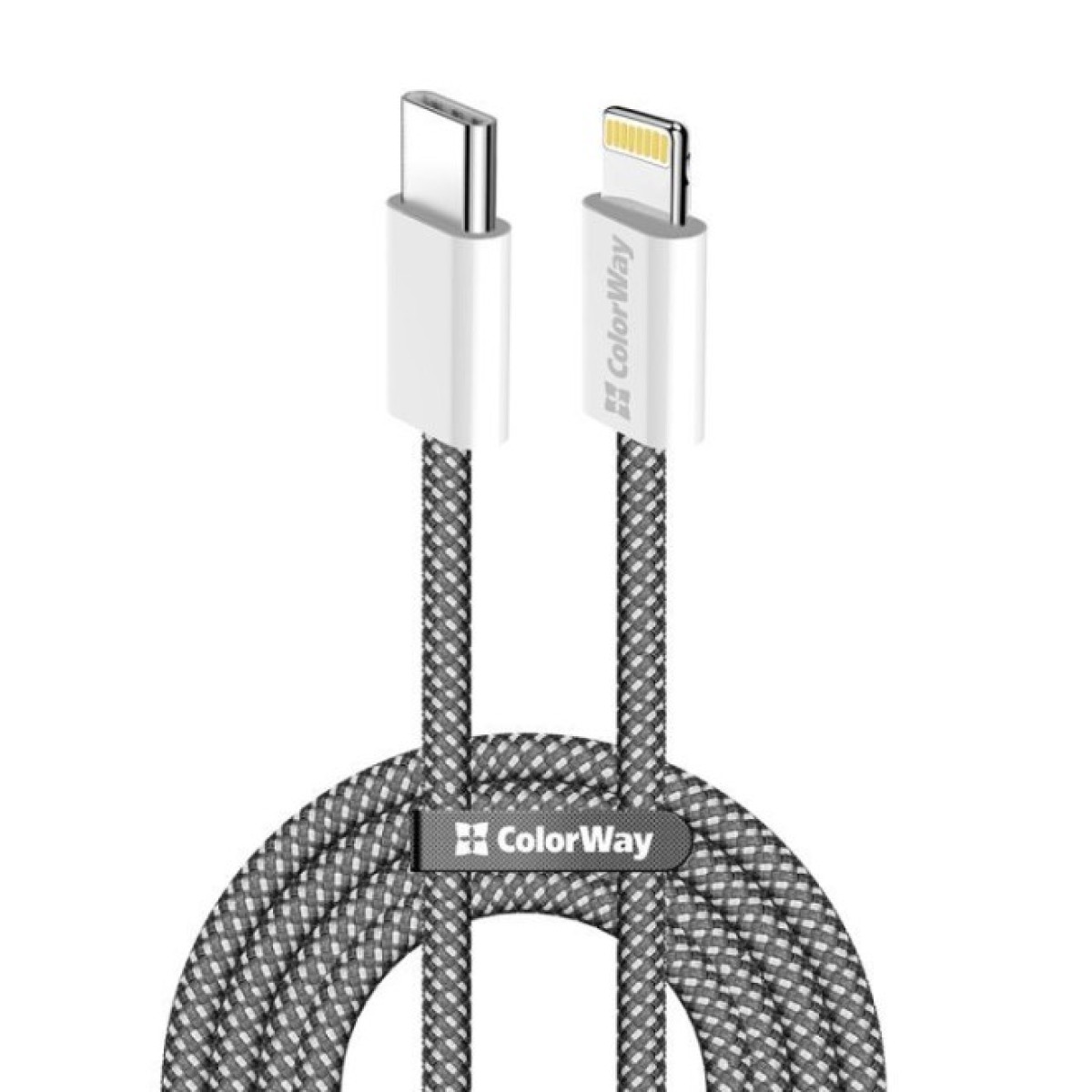 Дата кабель USB-C to Lightning 2.0m (PDF Fast Charging 27W) black ColorWay (CW-CBPDCL068-BK) 256_256.jpg