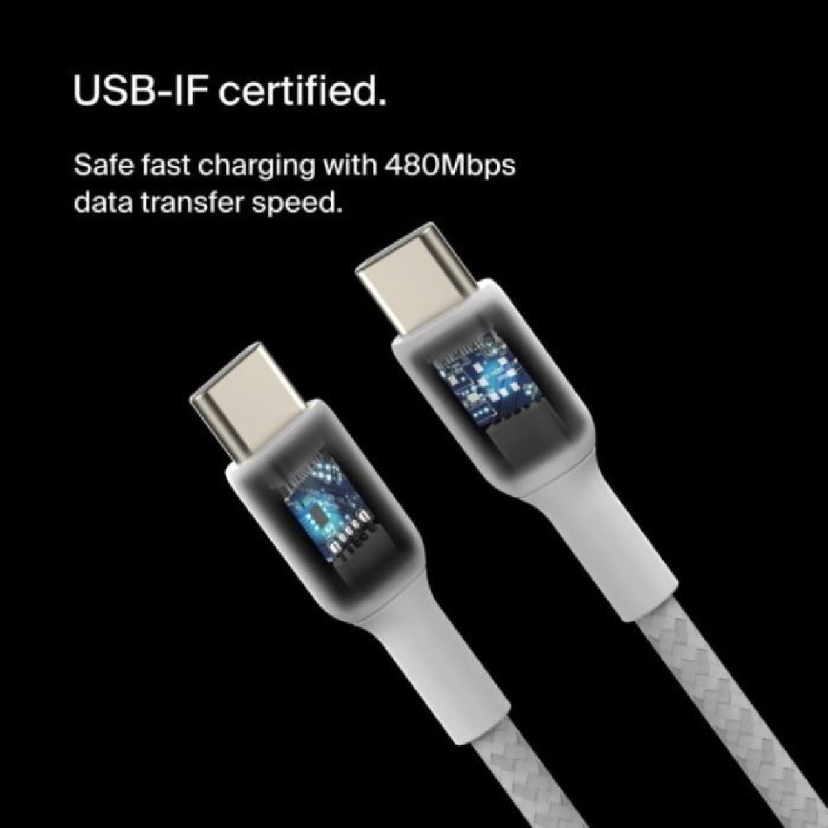Дата кабель USB-C to USB-C 2.0m 60W White Belkin (CAB004BT2MWH) 98_98.jpg - фото 7