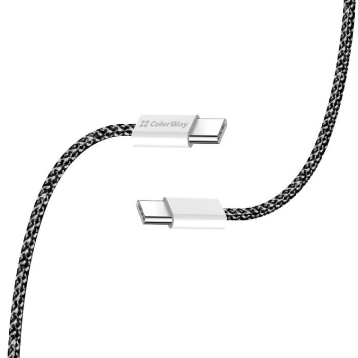Дата кабель USB-C to USB-C 2.0m (braided cotton) (PD Fast Charging 60W) 3.0А black ColorWay (CW-CBPDCC068-BK) 98_98.jpg - фото 10