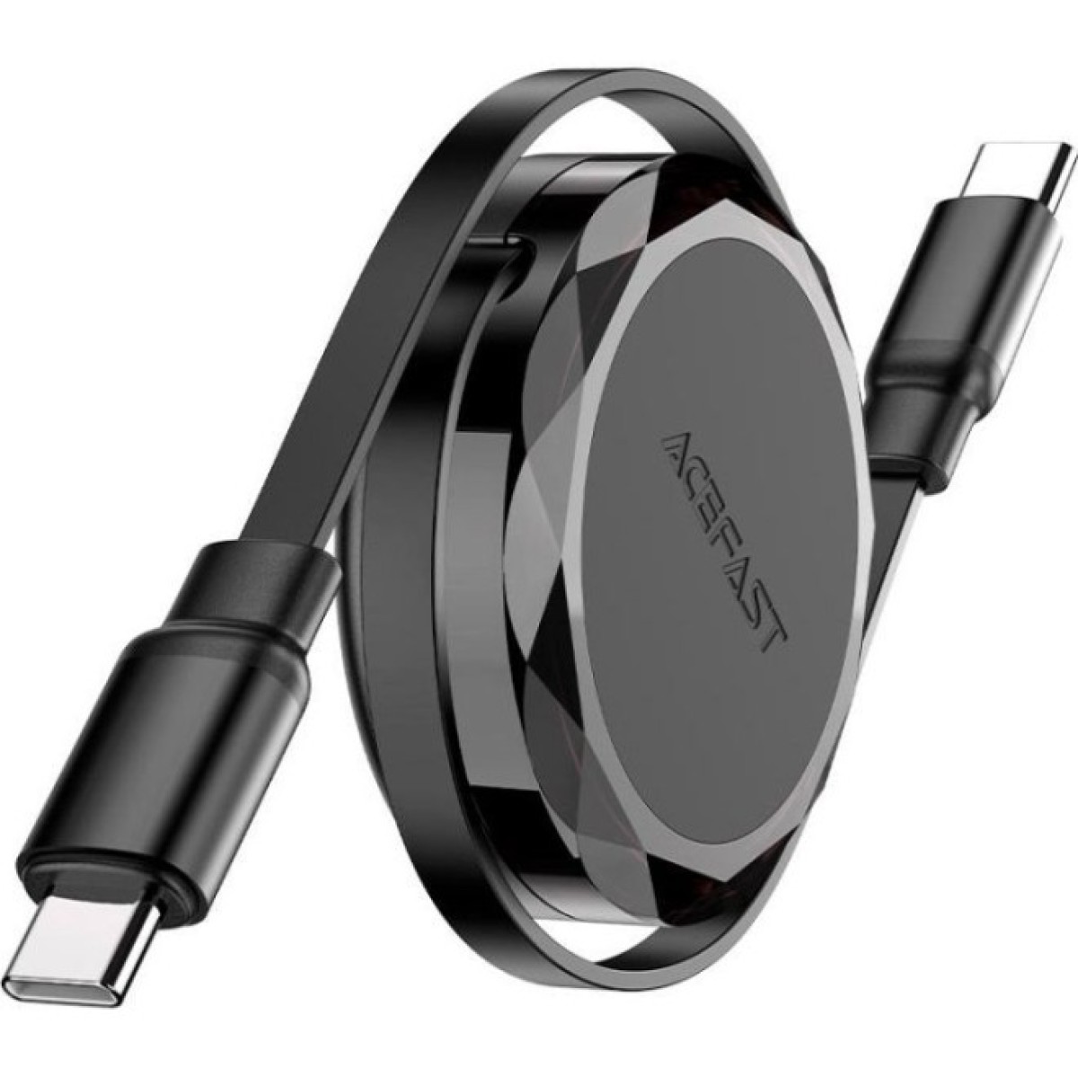 Дата кабель USB-C to USB-C 0.8m 60W dual retraction C13-03 Black Acefast (6974316280132) 256_256.jpg