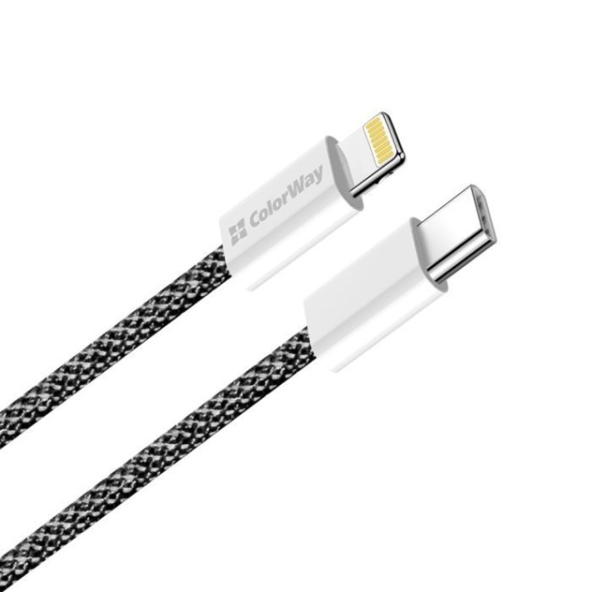 Дата кабель USB-C to Lightning 2.0m (PDF Fast Charging 27W) black ColorWay (CW-CBPDCL068-BK) 98_98.jpg - фото 9