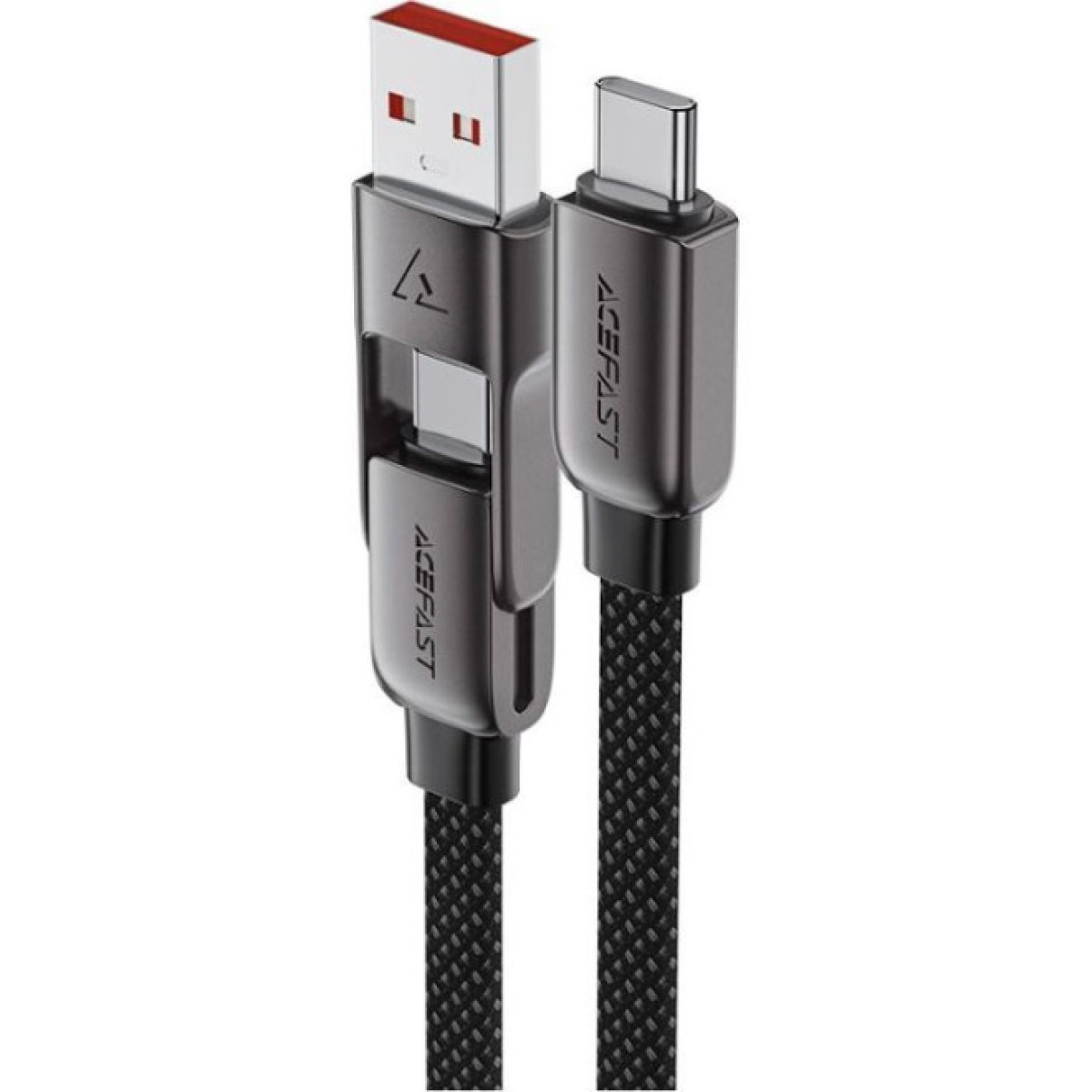 Дата кабель USB-C to USB-C/A 1.2m 3.0A zink alloy C13-04 Black Acefast (6974316282334) 98_98.jpg - фото 5