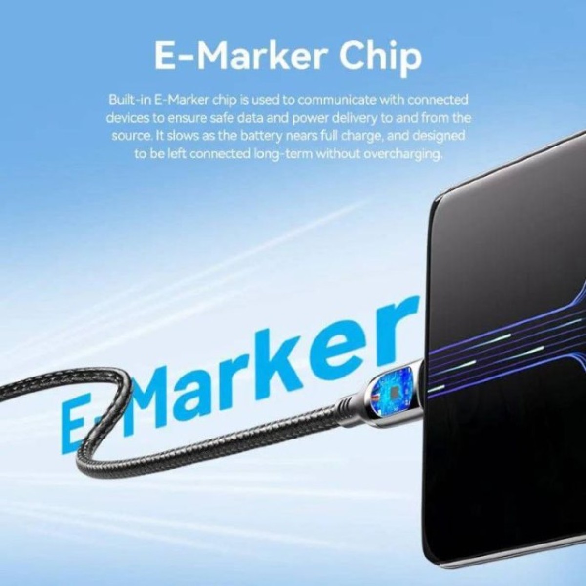 Дата кабель USB-C to USB-C 1.2m USB3.1 100W Display Zinc Alloy Vention (TAYBAV) 98_98.jpg - фото 5