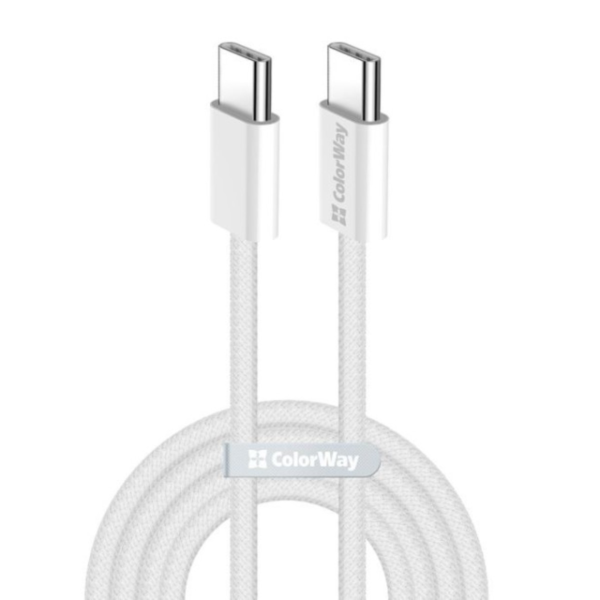 Дата кабель USB-C to USB-C 2.0m (braided cotton) (PD Fast Charging 60W) 3.0А grey ColorWay (CW-CBPDCC068-GR) 256_256.jpg