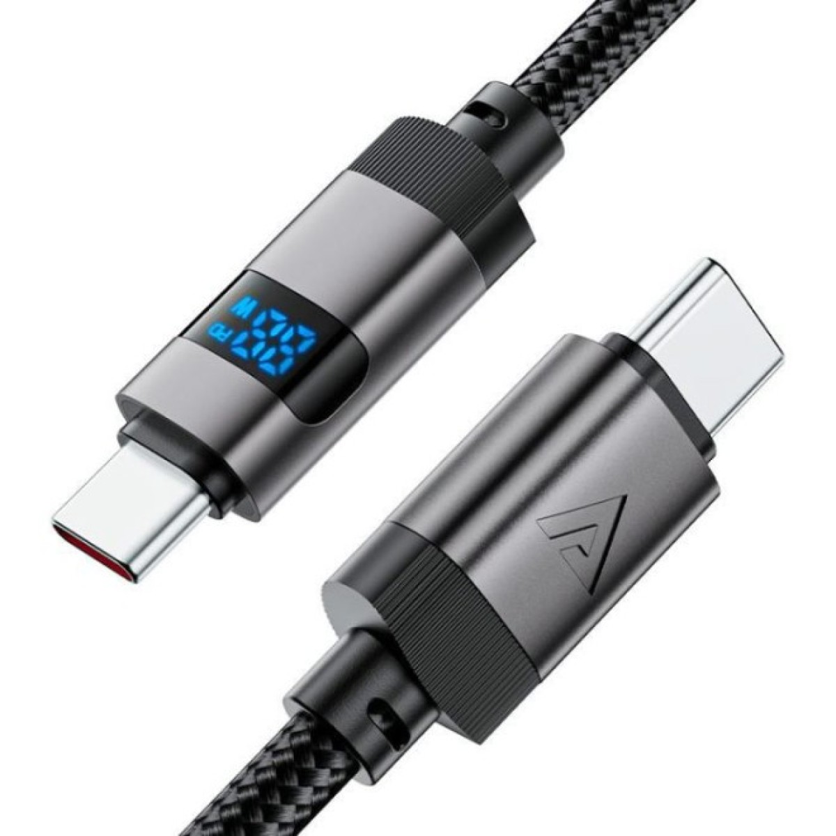 Дата кабель USB-C to USB-C 1.2m 60W digital display C15-03 Black Acefast (6974316283720) 98_98.jpg - фото 2