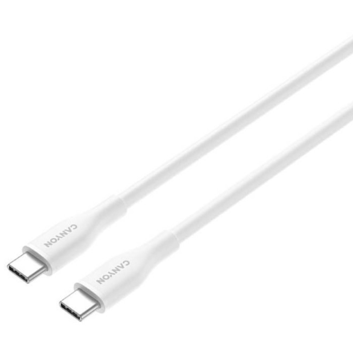 Дата кабель USB-C to USB-C 1.0m CC60SC10 60W Silicon White Canyon (CNS-CC60SC10W) 98_98.jpg - фото 3