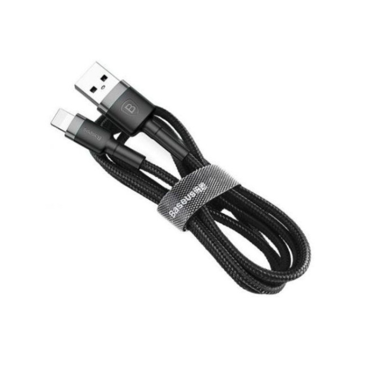 Дата кабель USB 2.0 AM to Lightning 2.0m Cafule 1.5A gray+black Baseus (CALKLF-CG1) 256_256.jpg