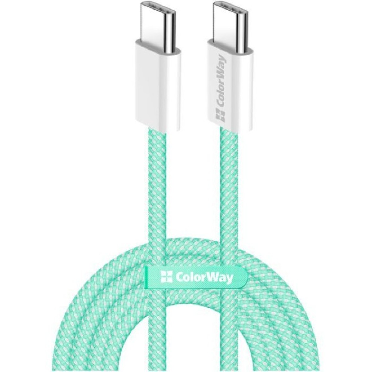 Дата кабель USB-C to USB-C 1.0m 60W 3.0А green ColorWay (CW-CBPDCC061-G) 256_256.jpg