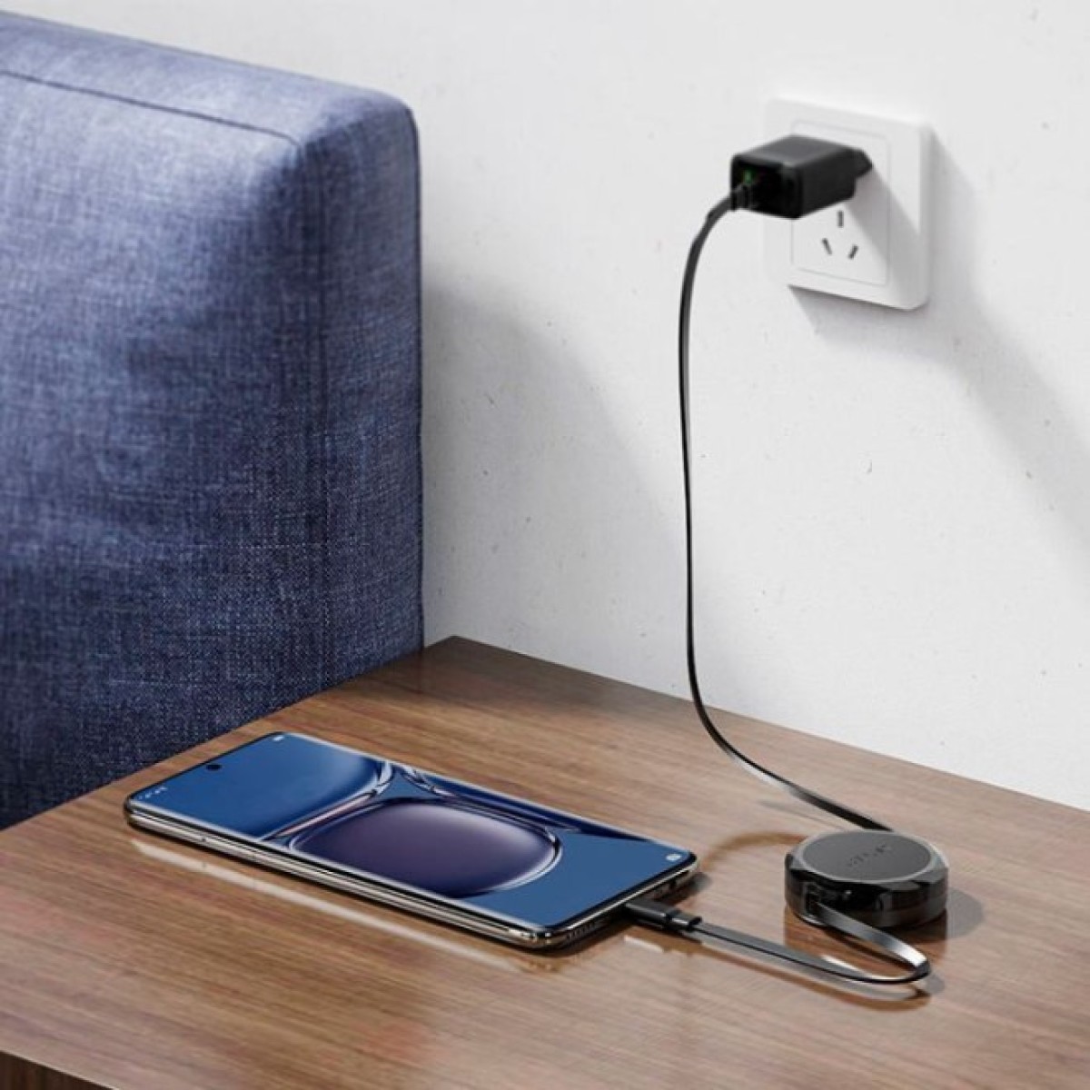 Дата кабель USB-C to USB-C 0.8m 60W dual retraction C13-03 Black Acefast (6974316280132) 98_98.jpg - фото 5