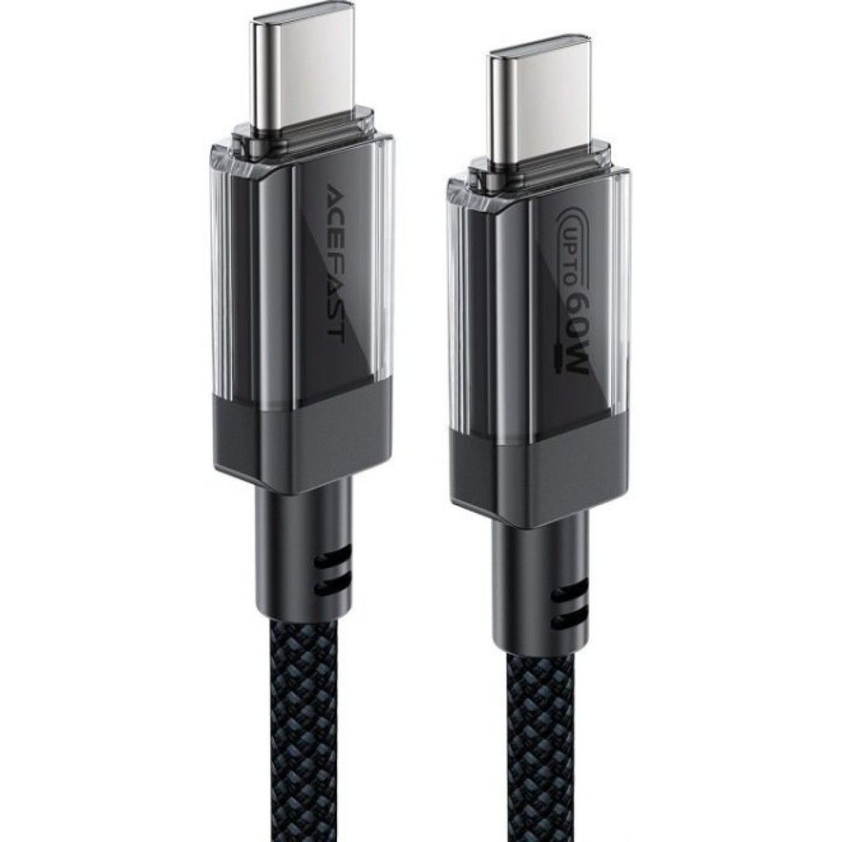 Дата кабель USB-C to USB-C 1.2m 60W stainless steel C12-03 Black Acefast (6974316283317) 98_98.jpg - фото 5