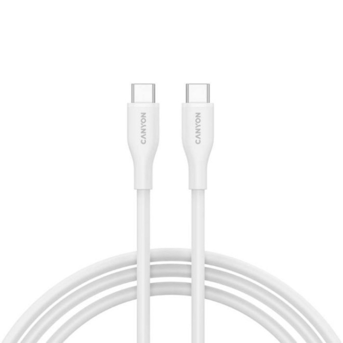 Дата кабель USB-C to USB-C 1.0m CC60SC10 60W Silicon White Canyon (CNS-CC60SC10W) 256_256.jpg
