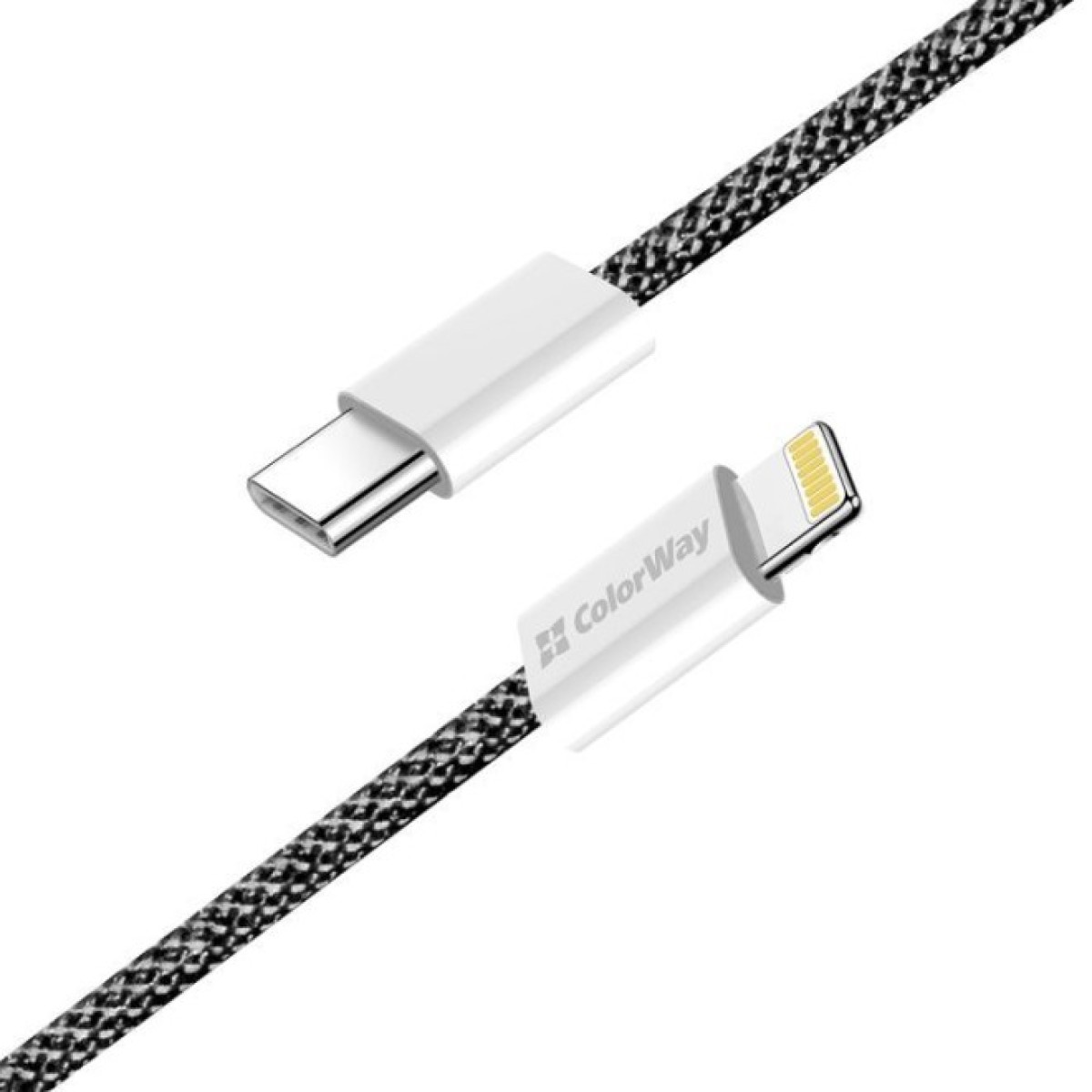 Дата кабель USB-C to Lightning 2.0m (PDF Fast Charging 27W) black ColorWay (CW-CBPDCL068-BK) 98_98.jpg - фото 11