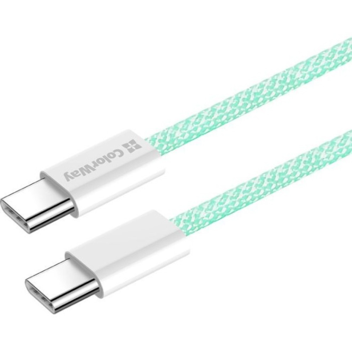 Дата кабель USB-C to USB-C 1.0m 60W 3.0А green ColorWay (CW-CBPDCC061-G) 98_98.jpg - фото 9