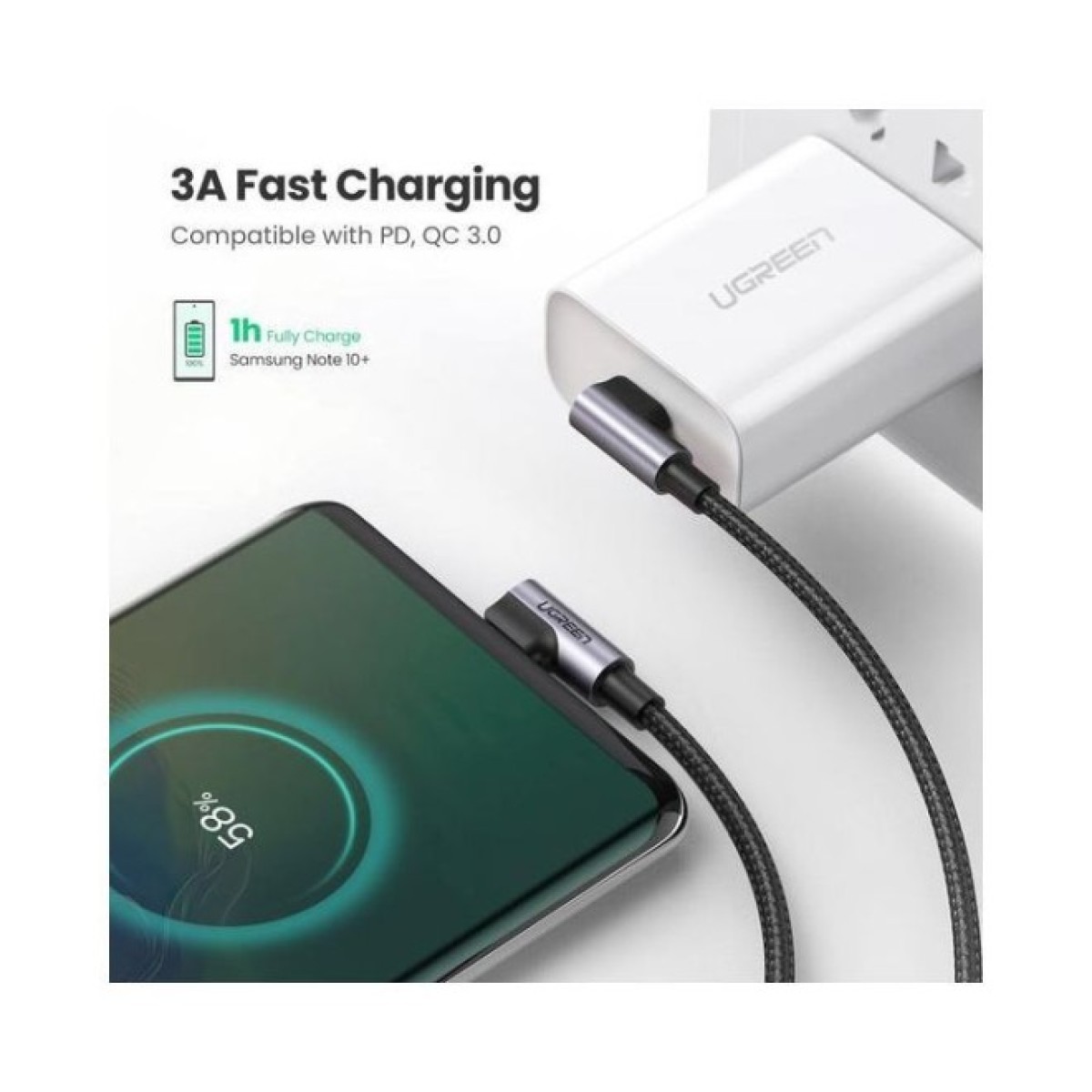 Дата кабель USB-C to USB-C 2.0m 3A 60W US323 90-degree Black Ugreen (70531) 98_98.jpg - фото 3