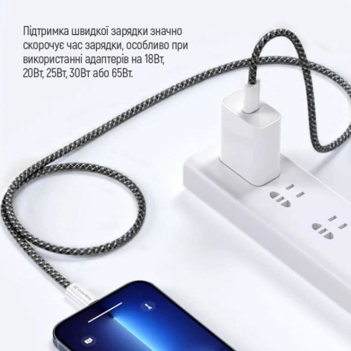 Дата кабель USB-C to USB-C 1.0m 60W 3.0А black ColorWay (CW-CBPDCC061-BK) 98_98.jpg - фото 5
